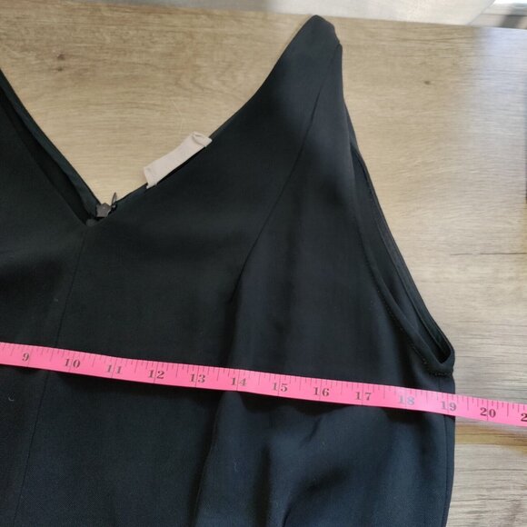 Everlane The City Stripe Draped Jumpsuit Wide Leg Tie Waist Size 14 - Picture 8 of 10